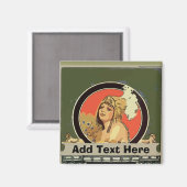 Aimant Mexican Cleopatra Tile nom ajouter (Recto/Verso)