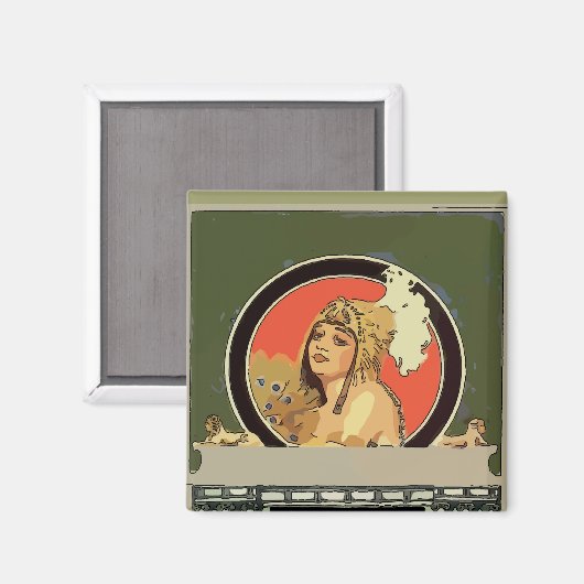 Aimant Mexican Cleopatra Tile nom ajouter (Recto/Verso)