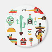 Aimant mexican mariachi (Devant)