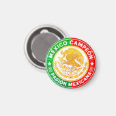 Aimant Mexico Champion Couleurs du Drapeau Graphique Blas (Recto/Verso)