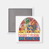 Aimant MEXICO VILLE Mexique (Recto/Verso)