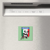 Aimant Mexique Panda cycliste (In Situ (Lave-vaisselle))