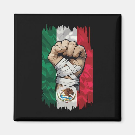Aimant Mexique Poing Force Patrimoine (Devant)