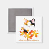 Aimant Mi-Ke Japonais Bobtail Cat érable Feuille mignonne (Recto/Verso)