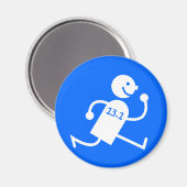 Aimant Mi-marathon drôle (Recto/Verso)