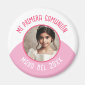 Aimant Mi primera comunión con foto recuerdo (Devant)
