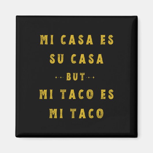 Aimant Mi Taco Es Mi Taco Cinco De Mayo Espèce Nourriture (Devant)