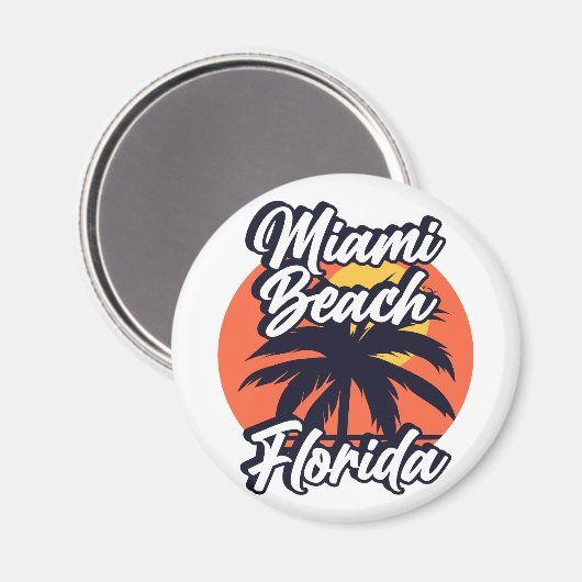 Aimant Miami Beach, Floride (Recto/Verso)
