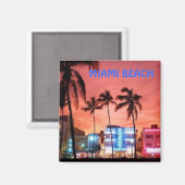 Aimant Miami Beach, Floride (Recto/Verso)