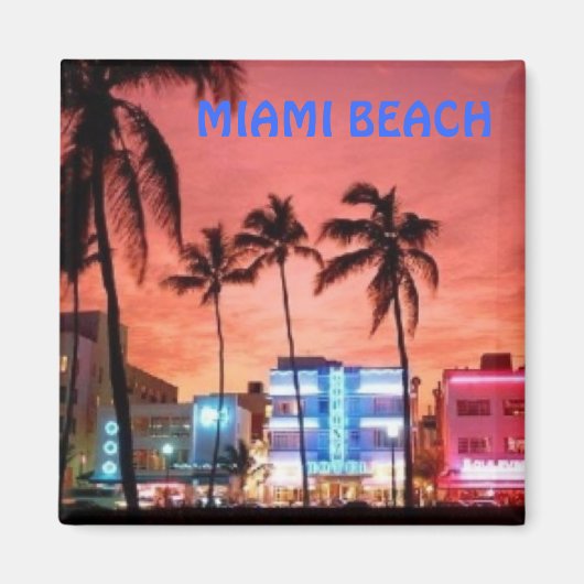 Aimant Miami Beach, Floride (Devant)