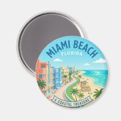 Aimant Miami Beach Floride (Recto/Verso)