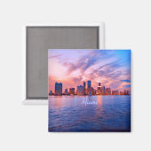 Aimant Miami Beach Floride City Skyline (Recto/Verso)