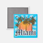 Aimant Miami Beach Floride FLA (Recto/Verso)