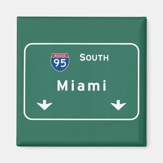 Aimant Miami Florida fl Interstate Highway Freeway : (Devant)