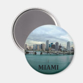 Aimant Miami Florida Skyline (Recto/Verso)