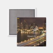Aimant Miami, Floride vue panoramique (Recto/Verso)