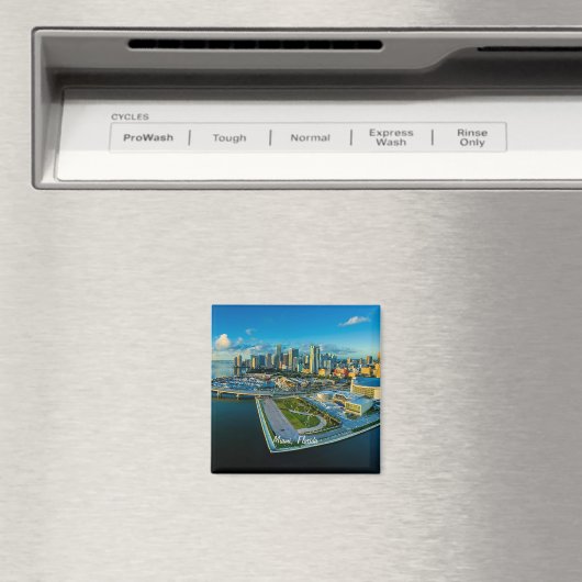 Aimant Miami, Floride, vue panoramique, (In Situ (Lave-vaisselle))