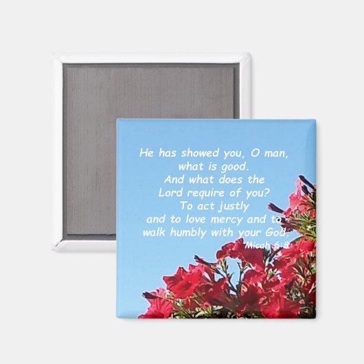 Aimant Micah 6:8 (Recto/Verso)