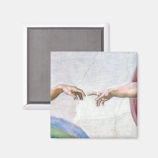 Aimant Michelangelo - Création d'Adam Isolé (Recto/Verso)