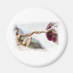 Aimant Michelangelo Création De L'Homme - Dieu Adam Check