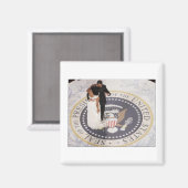 Aimant Michelle et Barack Obama (Recto/Verso)