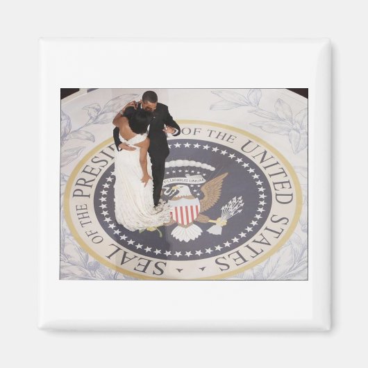 Aimant Michelle et Barack Obama (Devant)