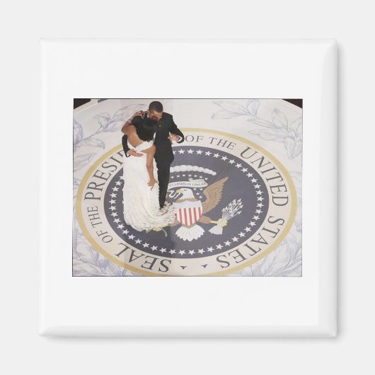 Aimant Michelle et Barack Obama (Devant)