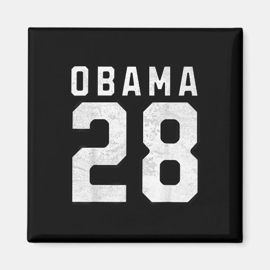 Aimant Michelle Obama 2028 Pour Président Numéro 28 Vinta (Devant)