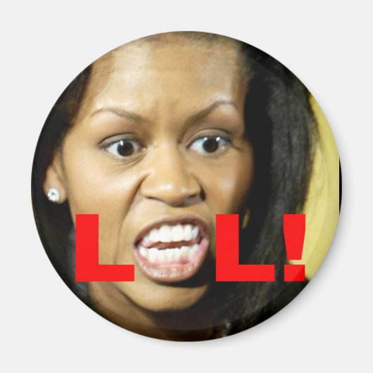 Aimant Michelle Obama LOL (Devant)