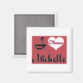 Aimant michelle obama pnk - Customisé (Recto/Verso)