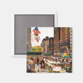 Aimant Michigan Avenue, Chicago par John Falter (Recto/Verso)