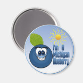 Aimant Michigan Blueberry (Recto/Verso)