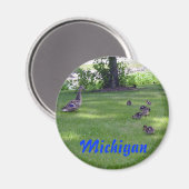 Aimant Michigan Ducklings (Recto/Verso)