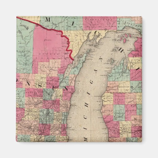Aimant Michigan et Wisconsin (Devant)