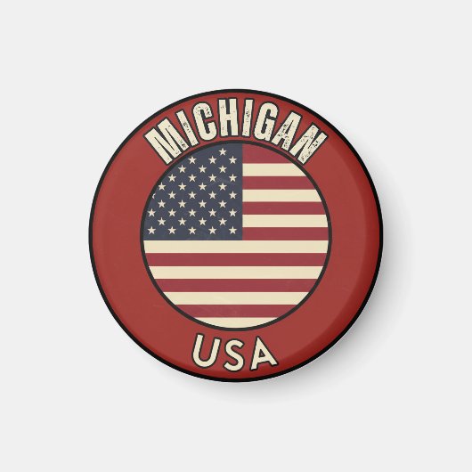 Aimant Michigan États-Unis d'Amérique (Devant)