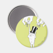 Aimant Michigan J. Frog avec aide (Recto/Verso)