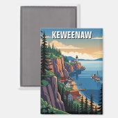 Aimant Michigan Keweenaw (Recto/Verso)