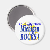 Aimant Michigan Rocks ! (Recto/Verso)