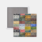 Aimant Michigan Vintage License Plates Collection (Recto/Verso)