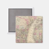 Aimant Michigan, Wisconsin (Recto/Verso)