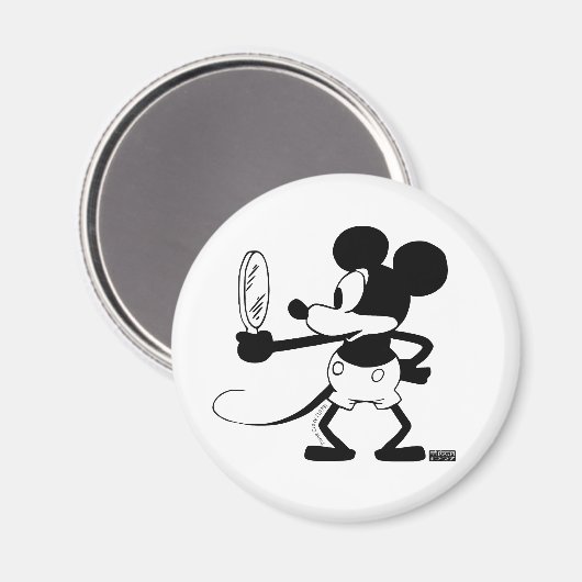 Aimant Mickey - Looking in the Mirror (Plane Crazy, 1929) (Recto/Verso)