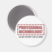Aimant Microbiologiste professionnel (Recto/Verso)