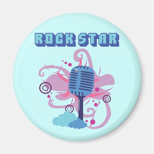 Aimant Microphone rock Star (Devant)