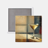 Aimant Mid Century Modern Martini in a Moonbeam (Recto/Verso)