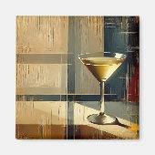 Aimant Mid Century Modern Martini in a Moonbeam (Devant)
