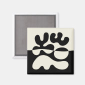 Aimant Mid Century Moderne Bioabstraction (Recto/Verso)