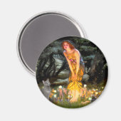 Aimant MidEve - chat bleu russe (Recto/Verso)