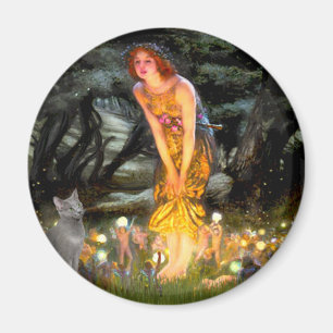 Aimant MidEve - chat bleu russe