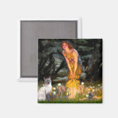 Aimant MidEve - Chat siamois bleu point (Recto/Verso)