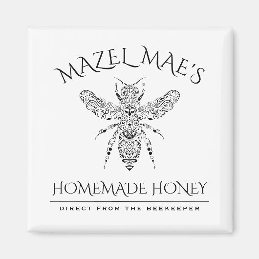 Aimant Miel maison personnalisé (Devant)